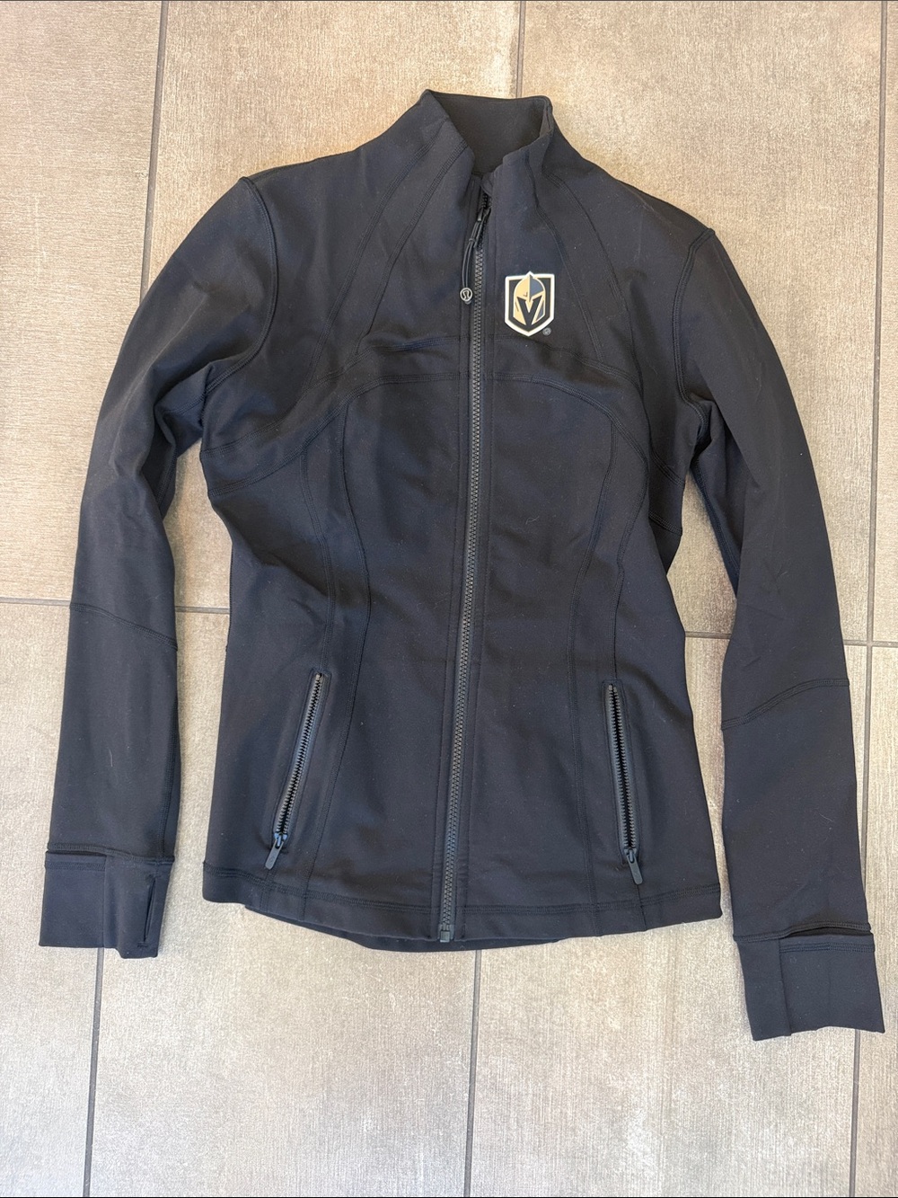 lululemon athletica Black Slim Zip Utility Jacket with VGK Crest